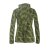 Vishes Bedruckte Damen Patchwork Jacke aus Baumwolle mit Zipfelkapuze olive 40