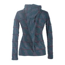 Vishes Bedruckte Damen Patchwork Jacke aus Baumwolle mit...