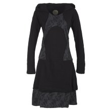 Vishes Langarm Lagenlookkleid aus Baumwolle mit...