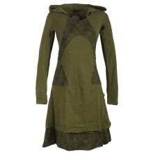 Vishes Langarm Lagenlookkleid aus Baumwolle mit...