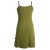 Vishes Besticktes Rosen Baumwoll-Kleid mit verstellbaren Trägern olive 44