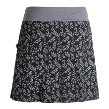 Vishes kurzer Damen Baumwoll-Rock - mit Blättern in...