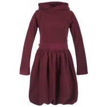Vishes Warmes Ballonkleid aus recyceltem Fleece mit...