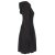 Vishes Warmes Ballonkleid aus recyceltem Fleece mit Kapuze schwarz 42