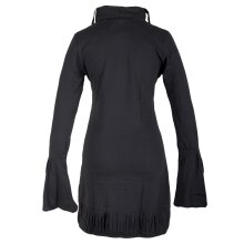 Vishes Langarm Damen Tunika Biobaumwolle schwarz 40-42