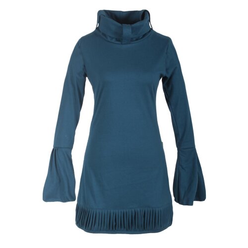 Vishes Langarm Damen Tunika Biobaumwolle türkis 40-42