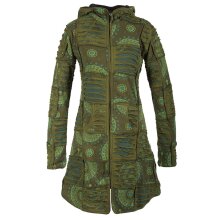 Vishes Damen Patchworkmantel Baumwolle Cutwork bedruckt...
