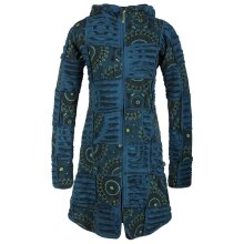 Vishes Damen Patchworkmantel Baumwolle Cutwork bedruckt...