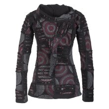 Vishes Kurze Leichte Damen Patchworkjacke aus Baumwolle...