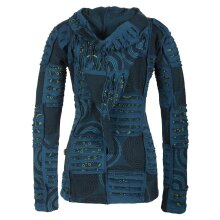 Vishes Kurze Leichte Damen Patchworkjacke aus Baumwolle...