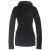Vishes Damen Rollkragen Samtpullover Sweater aus Baumwolle bedruckt schwarz 36
