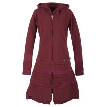 Vishes Langer Damen Patchwork Eco Recycling Fleecemantel...