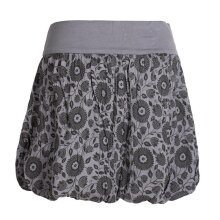 Vishes Damen Ballon-Rock mit Blumen und Taschen grau 42