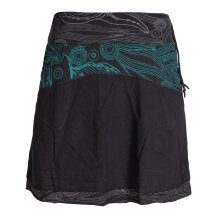 Vishes Kurzer Lagen-Look Baumwoll-Rock Bedruckter Breiter...