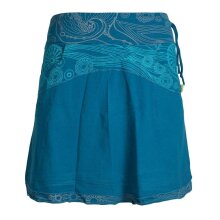 Vishes Kurzer Lagen-Look Baumwoll-Rock Bedruckter Breiter...