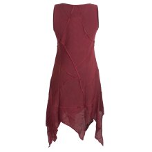 Vishes armloses einfarbiges Patchwork Zipfelkleid aus...