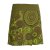 Vishes Kurzer Damen Baumwoll-Rock mit Bunt Mandalas und Blumen bedruckt olive 40