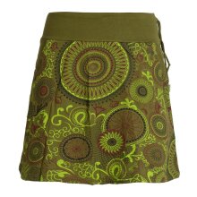 Vishes Kurzer Damen Baumwoll-Rock mit Bunt Mandalas und...