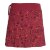Vishes Kurzer Damen Hippie Blümchen-Rock aus Baumwolle mit Taschen dunkelrot 36