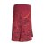 Vishes Kurzer Damen Hippie Blümchen-Rock aus Baumwolle mit Taschen dunkelrot 38