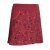 Vishes Kurzer Damen Hippie Blümchen-Rock aus Baumwolle mit Taschen dunkelrot 38