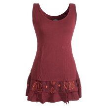 Vishes - Damen Lagen-Look Jersey-Tunika Shirt aus...