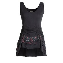 Vishes - Damen Lagen-Look Jersey-Tunika Shirt aus...