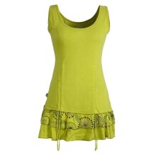 Vishes - Damen Lagen-Look Jersey-Tunika Shirt aus...