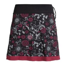 Vishes Damen Lagen-look Blumen-Rock mit farbig...