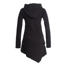 Vishes Asymmetrisches Langarm Winter-Kleid Kapuzen-Kleid...