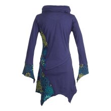 Vishes Asymmetrische Bedruckte Langarm Damen Blumen...