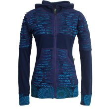 Vishes Damen Hoodie Kapuzenjacke Baumwolle Gestreift...