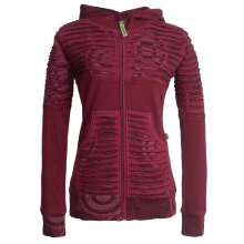 Vishes Damen Hoodie Kapuzenjacke Baumwolle Gestreift...