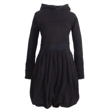 Vishes Langarm Damen Eco Fleecekleid Winterkleid...