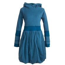 Vishes Langarm Damen Eco Fleecekleid Winterkleid...