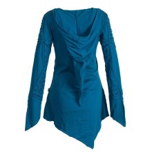 Vishes Langarm Damen Baumwoll Cutwork-Kleid Hoodie...