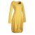 Vishes Warmes Langarm Winterkleid Ballonförmig mit Zipfelkapuze gelb 40-42