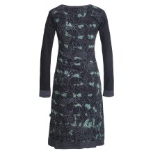 Vishes - Langarm Damen Tie-Dye Batik-Kleid Winter-Kleid...