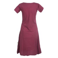 Vishes Damen Kurzarm Lagenlook Kleid Hippie Streifen...