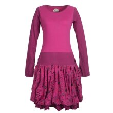 Vishes Langarm Damen Tulpen-Kleid Ballon-kleid...
