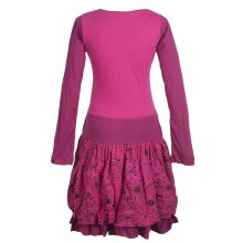 Vishes Langarm Damen Tulpen-Kleid Ballon-kleid...