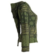 Vishes Jacke bedruckt Hippie Jacke Elfenjacke abnehmbare...