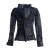 Vishes Jacke bedruckt Hippie Jacke Elfenjacke abnehmbare Zipfelkapuze schwarz-grau 46