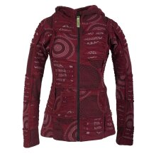 Vishes Kurze Leichte Damen Patchworkjacke aus Baumwolle...