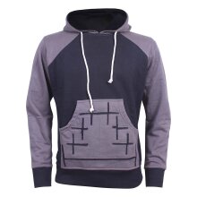 Vishes - Herren Cutwork Hoodie Sweater Warm Kapuze...