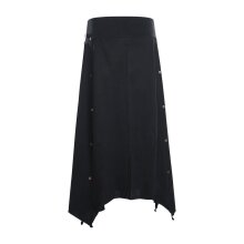 vishes Rock kurz lang verstellbar schwarz 46