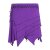 Vishes Damen Goa Elfenrock Zipfelrock Baumwollrock Rock Patchwork Seitentasche violett 38