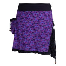 Vishes Asymmetrischer Damen Rock aus Baumwolle zum...