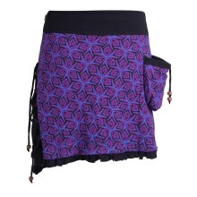 Vishes Asymmetrischer Damen Rock aus Baumwolle zum...