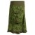 Vishes Asymmetrischer Damen Rock aus Baumwolle zum Überziehen olive 38